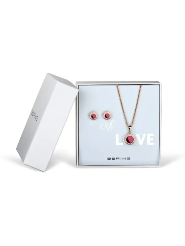 BERING Ohrschmuck | Halsketten + Collier-Arctic Symphony rosé gold 427-707-Purple 427-707-Purple