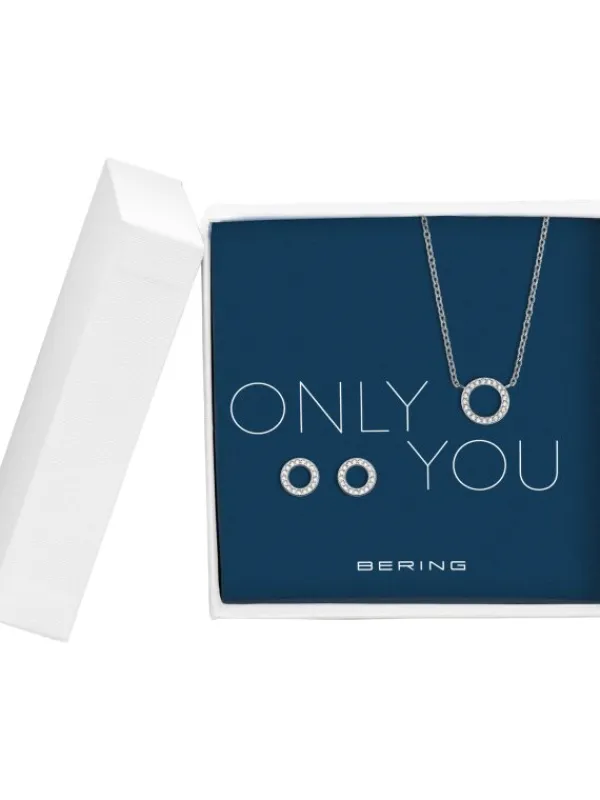 BERING Ohrschmuck | Halsketten + Collier-Arctic Symphony Set only you 435-721-Silver