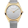 BERING Damenuhren-Armbanduhr mit Milanaise Armband ultra slim 17031-010