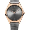 BERING Damenuhren-Armbanduhr mit Milanaise Armband ultra slim 17031-369