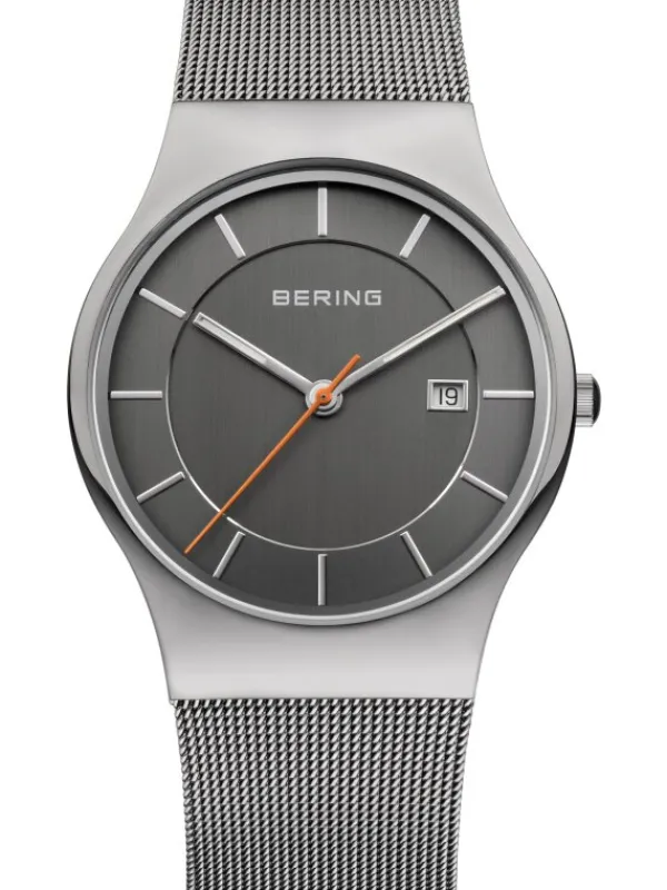 BERING Herrenuhren-Armbanduhr mit Milanesearmband 11938-007