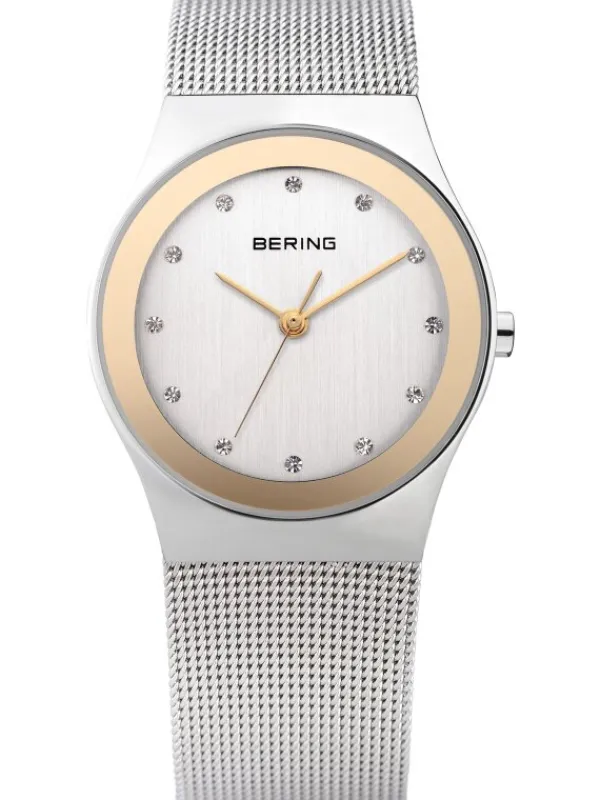 BERING Damenuhren-Armbanduhr mit Milanaise Armband 12927-010