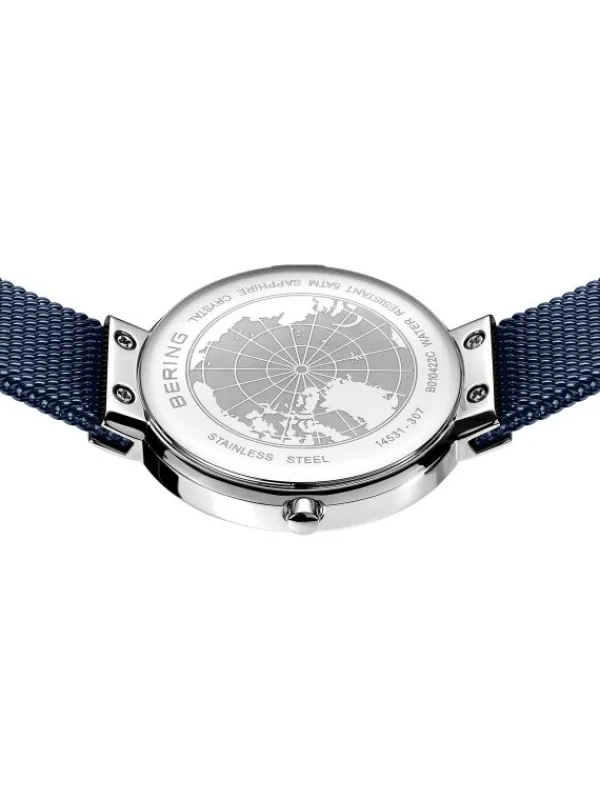 BERING Damenuhren-Armbanduhr mit Milanesearmband 14531-307