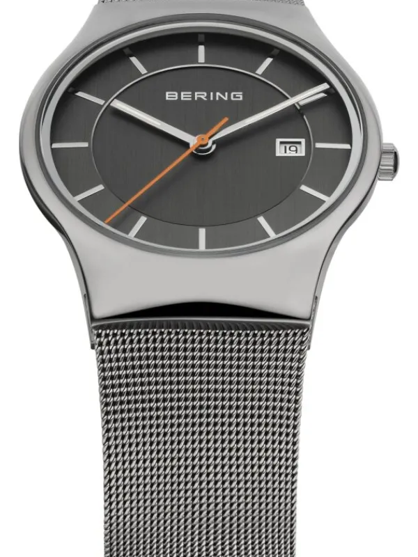 BERING Herrenuhren-Armbanduhr mit Milanesearmband 11938-007