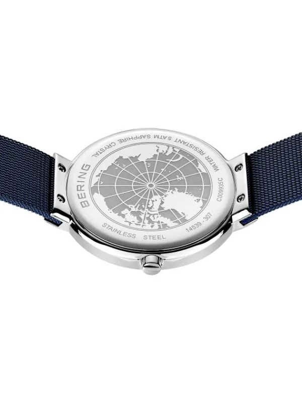 BERING Herrenuhren | Damenuhren-Armbanduhr mit Milanesearmband 14539-307