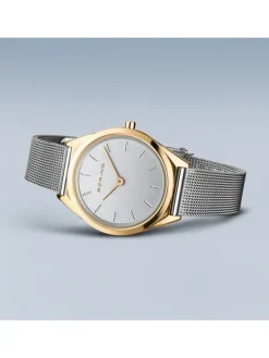 BERING Damenuhren-Armbanduhr mit Milanaise Armband ultra slim 17031-010