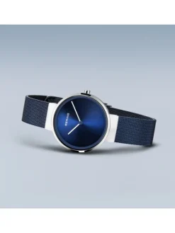 BERING Damenuhren-Armbanduhr mit Milanesearmband 14531-307