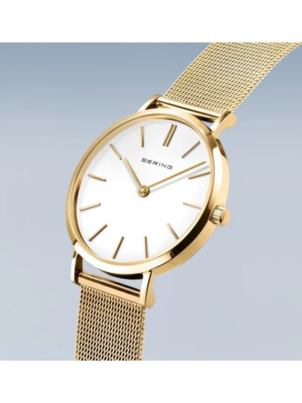 BERING Damenuhren-Armbanduhr mit Milanesearmband 14134-331