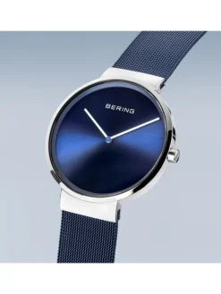 BERING Herrenuhren | Damenuhren-Armbanduhr mit Milanesearmband 14539-307