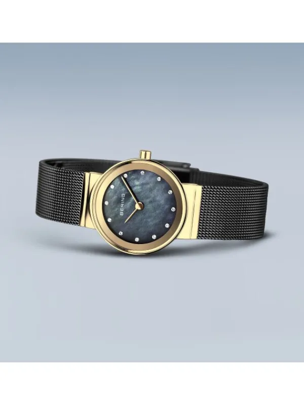 BERING Damenuhren-Classic goldf. glänzend 10126-132