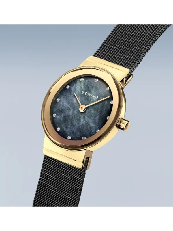 BERING Damenuhren-Classic goldf. glänzend 10126-132