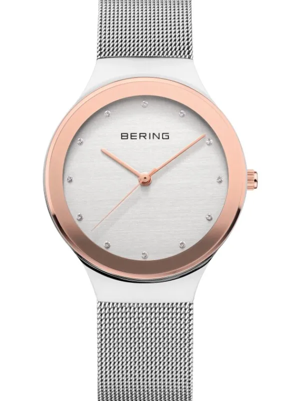 BERING Damenuhren-Damenuhr mit Milanaisearmband 12934-060