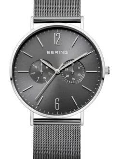 BERING Herrenuhren-Multifunktionsuhr mit Milanaise Armband 14240-308