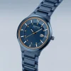 BERING Herrenuhren-Slim Solar blau 14442-797