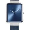 BERING Damenuhren-Square blau 14528-307