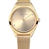 BERING Damenuhren-Ultra Slim goldf. 17031-333