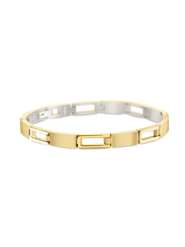 Boccia Titanium Armbänder-Armband Titan Glieder goldf. 03034-03