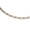 Boccia Titanium Halsketten + Collier-COLLIER Titan Glieder Bicolor 0845-02