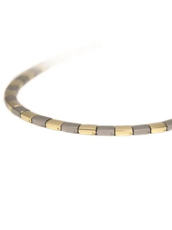 Boccia Titanium Halsketten + Collier-COLLIER Titan Glieder Bicolor 0812-02