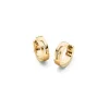 Boccia Titanium Ohrschmuck-CREOLE 14,5mm Titan goldf. Brillant 5045-05