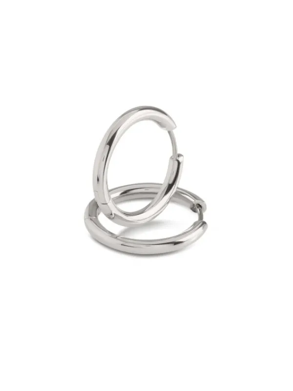 Boccia Titanium Ohrschmuck-CREOLE 23mm Titan 05072-01