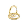 Boccia Titanium Ohrschmuck-CREOLE 23mm Titan goldf. 05072-02