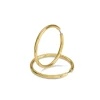 Boccia Titanium Ohrschmuck-CREOLE 39mm Titan goldf. 05070-02
