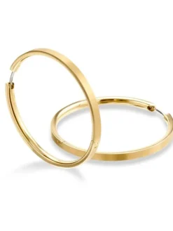 Boccia Titanium Ohrschmuck-CREOLE 40mm Titan goldf. 0508-09