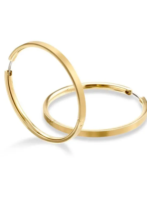 Boccia Titanium Ohrschmuck-CREOLE 40mm Titan goldf. 0508-09