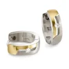 Boccia Titanium Ohrschmuck-CREOLE 14,5mm Titan bicolor Brillant 05045-04