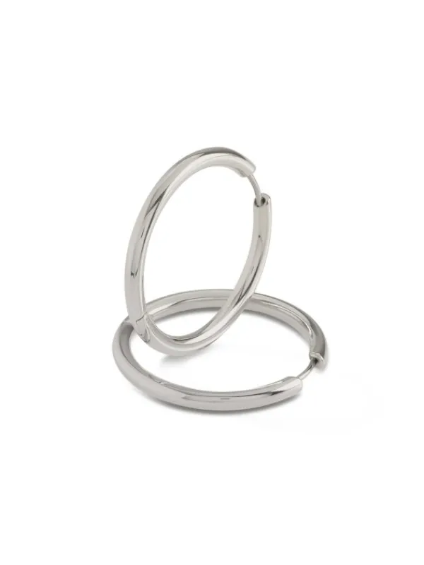 Boccia Titanium Ohrschmuck-CREOLE 31mm Titan 05073-01