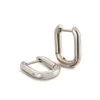 Boccia Titanium Ohrschmuck-CREOLE Rechteck 16mm Titan 05060-01