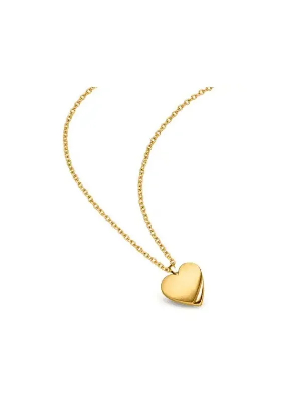 Boccia Titanium Halsketten + Collier-Kette Herz Titan goldf. 08083-02