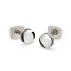 Boccia Titanium Ohrschmuck-Ohrstecker Titan rund 05064-01