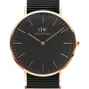 Daniel Wellington Herrenuhren-Cl. Bl Cornwall Rose 40 mm DW00100148