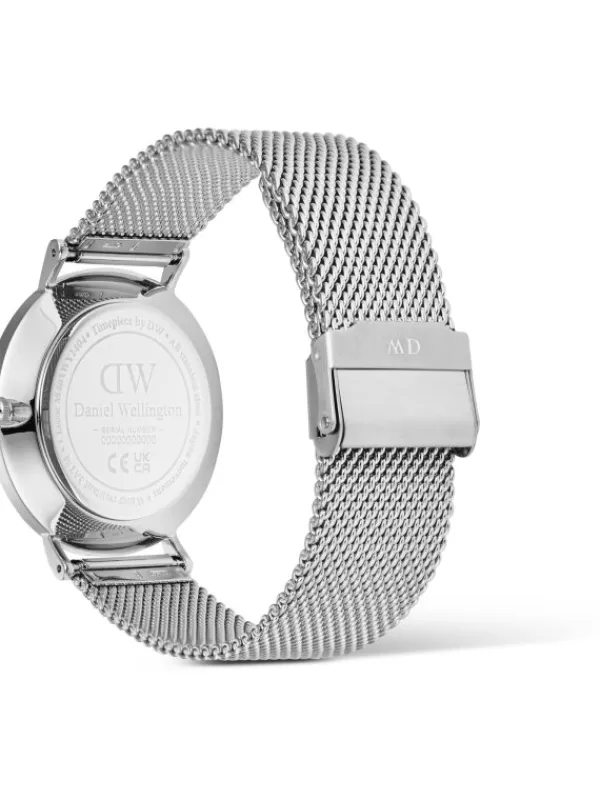 Daniel Wellington Damenuhren-Classic Day Display Sterling Arctic DW00100833
