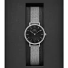 Daniel Wellington Damenuhren-Petite Lumine Kristall Perlmutt Schwarz 28mm DW00100661