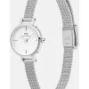 Daniel Wellington Damenuhren-PETITE MINI 19 mm weiß silberf. DW00100746