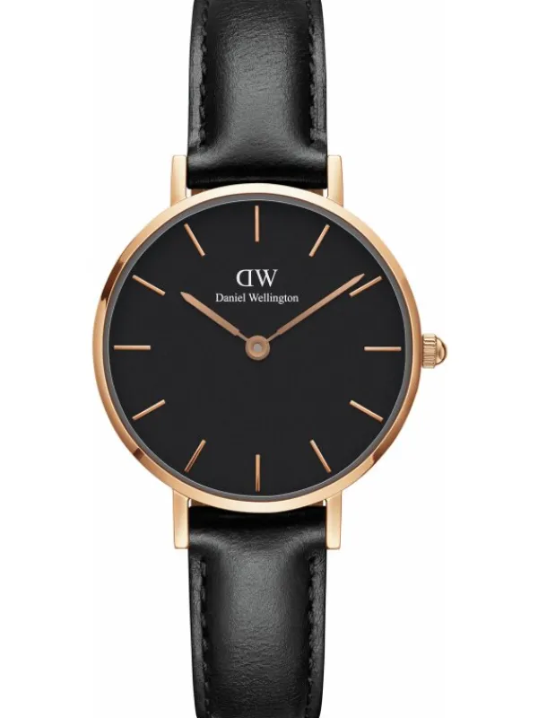 Daniel Wellington Damenuhren-Petite Sheffield rosé 28mm bl. DW00100224