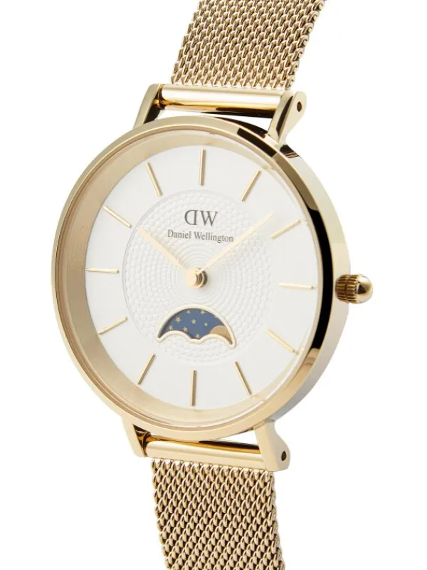 Daniel Wellington Damenuhren-PETITE MOONPHASE goldf. Milanese DW00100771