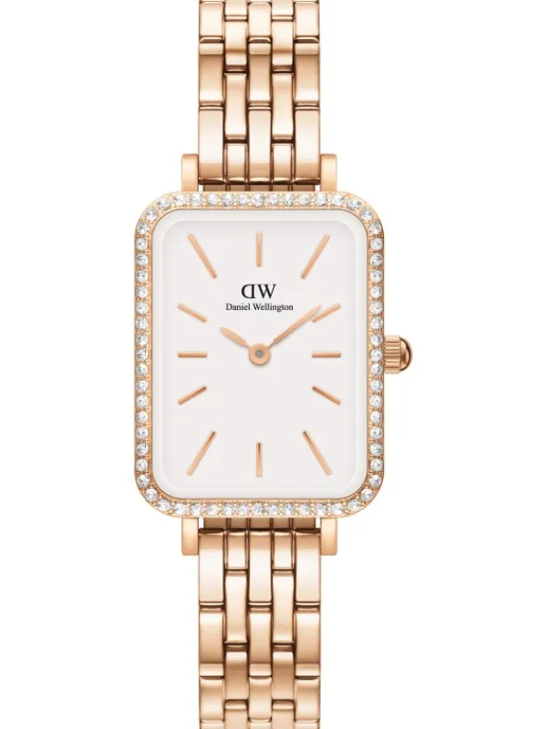 Daniel Wellington Damenuhren-Quadro Lumine 20x26 Bezel Melrose DW00100672