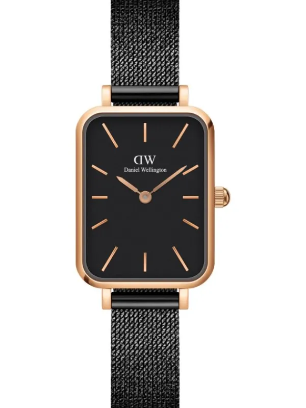 Daniel Wellington Damenuhren-Quadro Ashfield Schwarz DW00100433