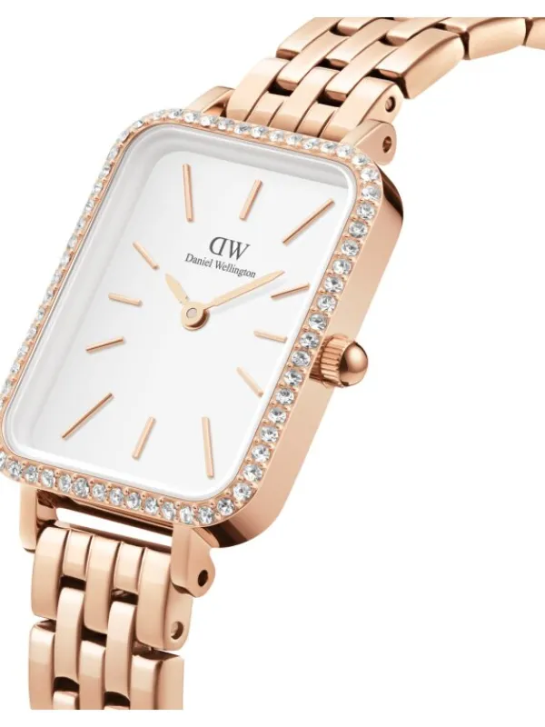 Daniel Wellington Damenuhren-Quadro Lumine 20x26 Bezel Melrose DW00100672