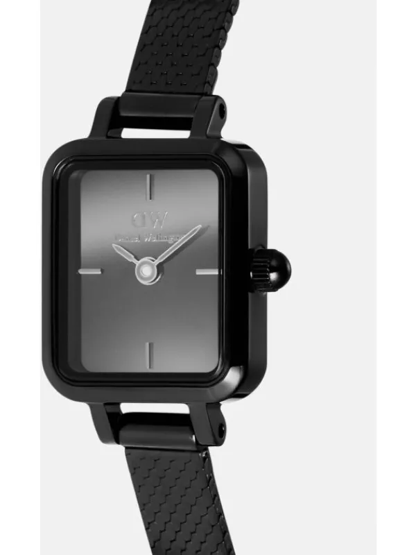 Daniel Wellington Damenuhren-Quadro Mini Reflection schwarz DW00100802