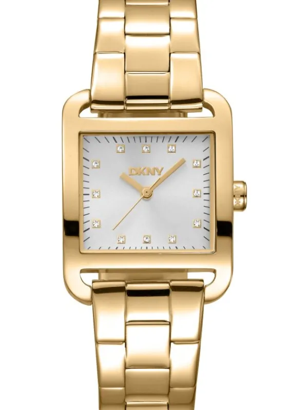 DKNY Damenuhren-City Midi goldf. DK1L004M0055