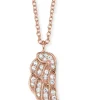 ENGELSRUFER Halsketten + Collier-Ankerkette Flügel Zirkonia rosé plated ERN-LILWING-ZI-R