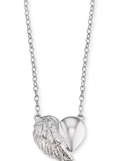 ENGELSRUFER Halsketten + Collier-Ankerkette Herzflügel ERN-LILHEARTWING