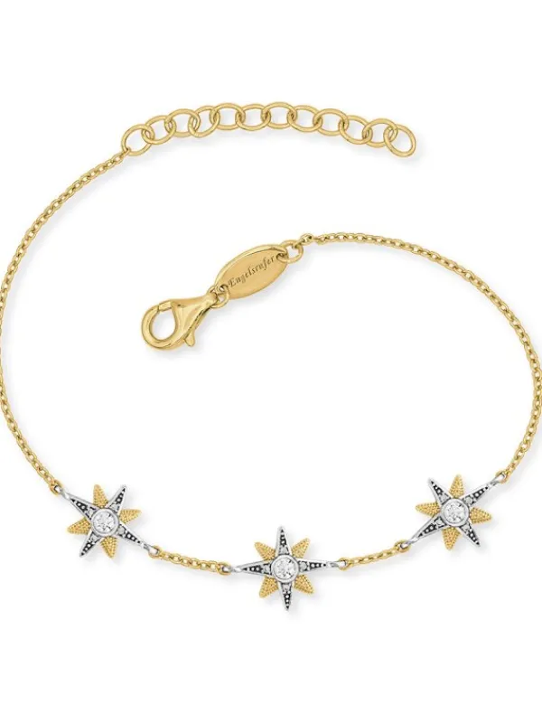 ENGELSRUFER Armbänder-Armband New Star Silber Bicolor mit Zirkonia ERB-NEWSTAR-ZI-BIG
