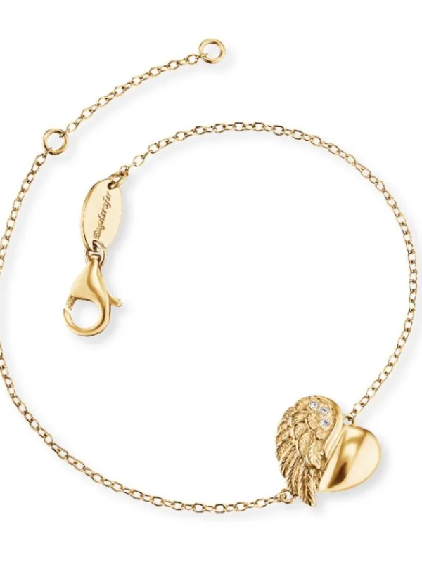 ENGELSRUFER Armbänder-Armkettchen Herzflügel plated ERB-LILHEARTWING-G
