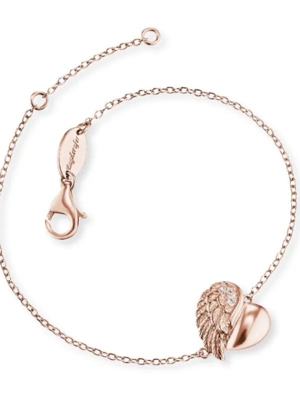 ENGELSRUFER Armbänder-Armkettchen Herzflügel rosé plated ERB-LILHEARTWING-R